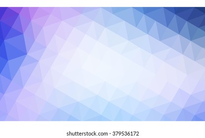 Multicolor pink, blue polygonal illustration, which consist of triangles. Geometric background in Origami style with gradient. Triangular design for your business.