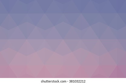 Multicolor pink, blue polygonal illustration, which consist of triangles. Geometric background in Origami style with gradient. Triangular design for your business.