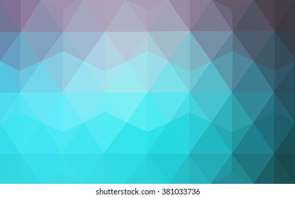 Multicolor pink, blue polygonal illustration, which consist of triangles. Geometric background in Origami style with gradient. Triangular design for your business.