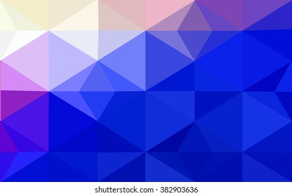 Multicolor pink, blue polygonal illustration, which consist of triangles. Geometric background in Origami style with gradient. Triangular design for your business.