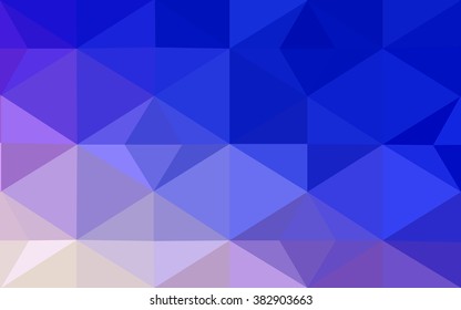 Multicolor pink, blue polygonal illustration, which consist of triangles. Geometric background in Origami style with gradient. Triangular design for your business.