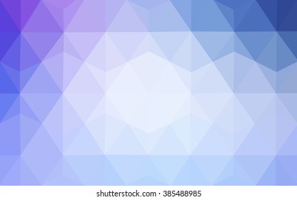 Multicolor pink, blue polygonal illustration, which consist of triangles. Geometric background in Origami style with gradient. Triangular design for your business.
