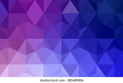 Multicolor pink, blue polygonal illustration, which consist of triangles. Geometric background in Origami style with gradient. Triangular design for your business.