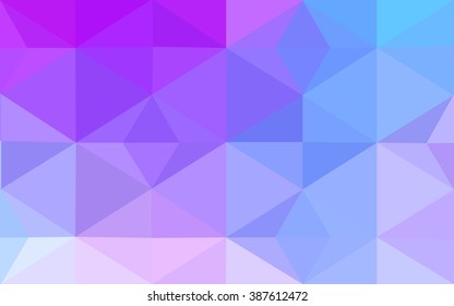 Multicolor pink, blue polygonal illustration, which consist of triangles. Geometric background in Origami style with gradient. Triangular design for your business.