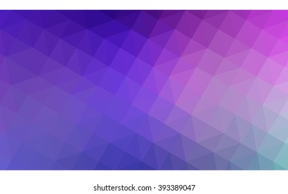 Multicolor pink, blue polygonal illustration, which consist of triangles. Geometric background in Origami style with gradient. Triangular design for your business.