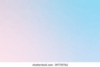 Multicolor pink, blue polygonal illustration, which consist of triangles. Geometric background in Origami style with gradient. Triangular design for your business.