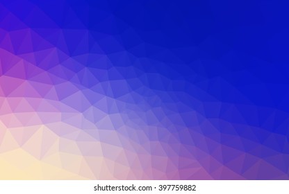 Multicolor pink, blue polygonal illustration, which consist of triangles. Geometric background in Origami style with gradient. Triangular design for your business.