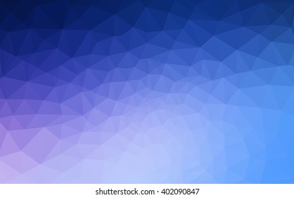 Multicolor pink, blue polygonal illustration, which consist of triangles. Geometric background in Origami style with gradient. Triangular design for your business.
