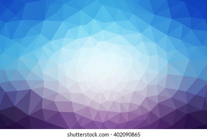 Multicolor pink, blue polygonal illustration, which consist of triangles. Geometric background in Origami style with gradient. Triangular design for your business.
