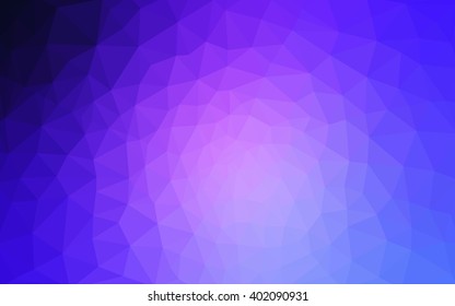 Multicolor pink, blue polygonal illustration, which consist of triangles. Geometric background in Origami style with gradient. Triangular design for your business.