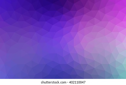 Multicolor pink, blue polygonal illustration, which consist of triangles. Geometric background in Origami style with gradient. Triangular design for your business.