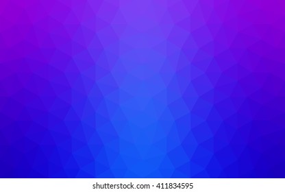 Multicolor pink, blue polygonal illustration, which consist of triangles. Geometric background in Origami style with gradient. Triangular design for your business.