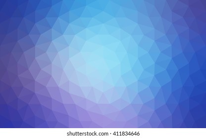 Multicolor pink, blue polygonal illustration, which consist of triangles. Geometric background in Origami style with gradient. Triangular design for your business.