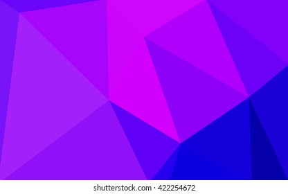 Multicolor pink, blue polygonal illustration, which consist of triangles. Geometric background in Origami style with gradient. Triangular design for your business.