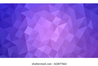 Multicolor pink, blue polygonal illustration, which consist of triangles. Geometric background in Origami style with gradient. Triangular design for your business.