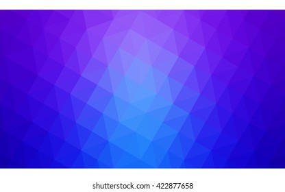 Multicolor pink, blue polygonal illustration, which consist of triangles. Geometric background in Origami style with gradient. Triangular design for your business.