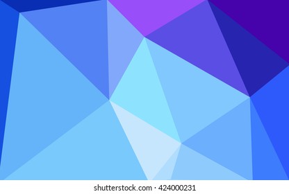 Multicolor pink, blue polygonal illustration, which consist of triangles. Geometric background in Origami style with gradient. Triangular design for your business.