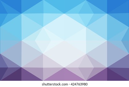 Multicolor pink, blue polygonal illustration, which consist of triangles. Geometric background in Origami style with gradient. Triangular design for your business.