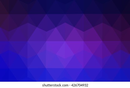 Multicolor pink, blue polygonal illustration, which consist of triangles. Geometric background in Origami style with gradient. Triangular design for your business.