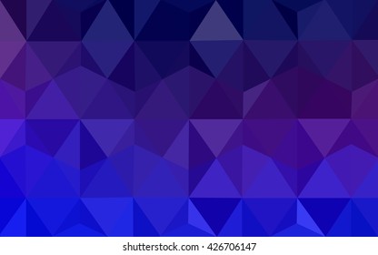 Multicolor pink, blue polygonal illustration, which consist of triangles. Geometric background in Origami style with gradient. Triangular design for your business.