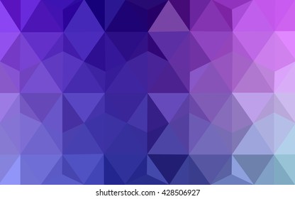 Multicolor pink, blue polygonal illustration, which consist of triangles. Geometric background in Origami style with gradient. Triangular design for your business.