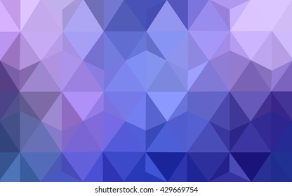 Multicolor pink, blue polygonal illustration, which consist of triangles. Geometric background in Origami style with gradient. Triangular design for your business.