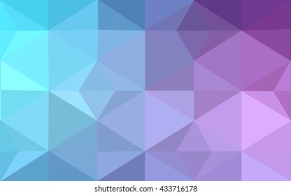 Multicolor pink, blue polygonal illustration, which consist of triangles. Geometric background in Origami style with gradient. Triangular design for your business.