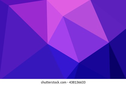 Multicolor pink, blue polygonal illustration, which consist of triangles. Geometric background in Origami style with gradient. Triangular design for your business.