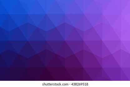 Multicolor pink, blue polygonal illustration, which consist of triangles. Geometric background in Origami style with gradient. Triangular design for your business.