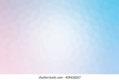 Multicolor pink, blue polygonal illustration, which consist of triangles. Geometric background in Origami style with gradient. Triangular design for your business.
