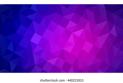 Multicolor pink, blue polygonal illustration, which consist of triangles. Geometric background in Origami style with gradient. Triangular design for your business.