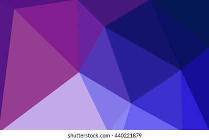 Multicolor pink, blue polygonal illustration, which consist of triangles. Geometric background in Origami style with gradient. Triangular design for your business.