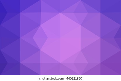 Multicolor pink, blue polygonal illustration, which consist of triangles. Geometric background in Origami style with gradient. Triangular design for your business.
