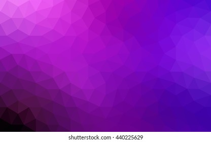 Multicolor pink, blue polygonal illustration, which consist of triangles. Geometric background in Origami style with gradient. Triangular design for your business.