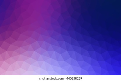 Multicolor pink, blue polygonal illustration, which consist of triangles. Geometric background in Origami style with gradient. Triangular design for your business.