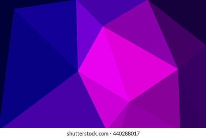 Multicolor pink, blue polygonal illustration, which consist of triangles. Geometric background in Origami style with gradient. Triangular design for your business.