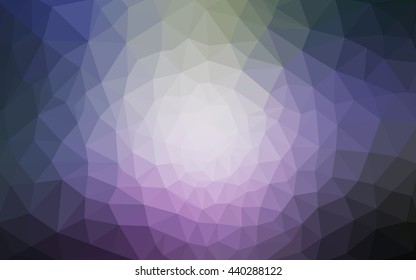 Multicolor pink, blue polygonal illustration, which consist of triangles. Geometric background in Origami style with gradient. Triangular design for your business.