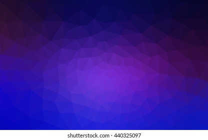 Multicolor pink, blue polygonal illustration, which consist of triangles. Geometric background in Origami style with gradient. Triangular design for your business.
