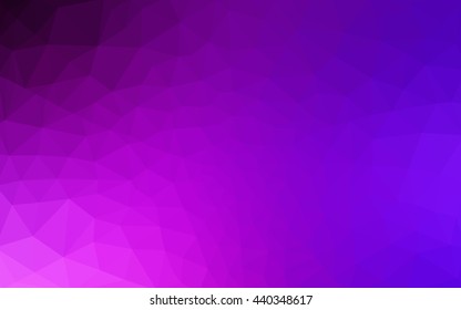Multicolor pink, blue polygonal illustration, which consist of triangles. Geometric background in Origami style with gradient. Triangular design for your business.