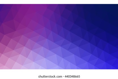 Multicolor pink, blue polygonal illustration, which consist of triangles. Geometric background in Origami style with gradient. Triangular design for your business.