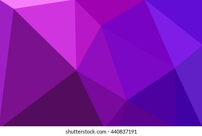 Multicolor pink, blue polygonal illustration, which consist of triangles. Geometric background in Origami style with gradient. Triangular design for your business.