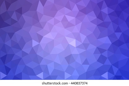 Multicolor pink, blue polygonal illustration, which consist of triangles. Geometric background in Origami style with gradient. Triangular design for your business.