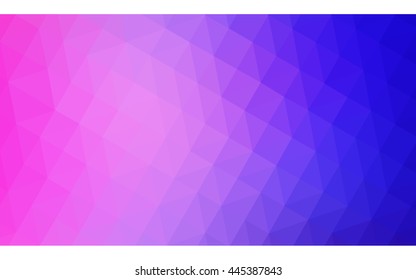Multicolor pink, blue polygonal illustration, which consist of triangles. Geometric background in Origami style with gradient. Triangular design for your business.