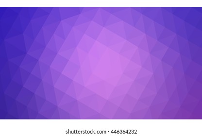 Multicolor pink, blue polygonal illustration, which consist of triangles. Geometric background in Origami style with gradient. Triangular design for your business.