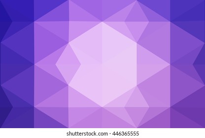 Multicolor pink, blue polygonal illustration, which consist of triangles. Geometric background in Origami style with gradient. Triangular design for your business.