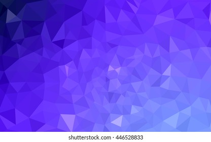 Multicolor pink, blue polygonal illustration, which consist of triangles. Geometric background in Origami style with gradient. Triangular design for your business.