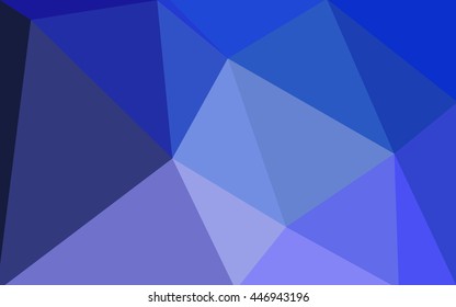 Multicolor pink, blue polygonal illustration, which consist of triangles. Geometric background in Origami style with gradient. Triangular design for your business.