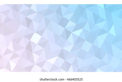 Multicolor pink, blue polygonal illustration, which consist of triangles. Geometric background in Origami style with gradient. Triangular design for your business.