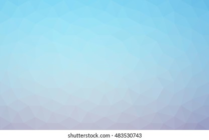 Multicolor pink, blue polygonal illustration, which consist of triangles. Geometric background in Origami style with gradient. Triangular design for your business.