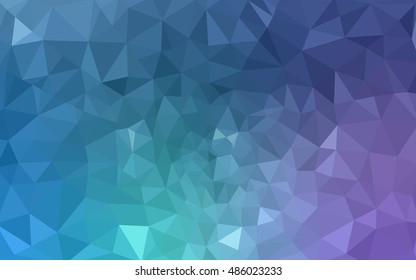 Multicolor pink, blue polygonal illustration, which consist of triangles. Geometric background in Origami style with gradient. Triangular design for your business.
